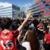 Milan-Monza, al 15′ curva rossonera abbandona lo stadio