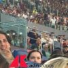 Damiano David in tribuna per Roma-Bologna, bodyguard ‘stopper’ blocca ammiratrici
